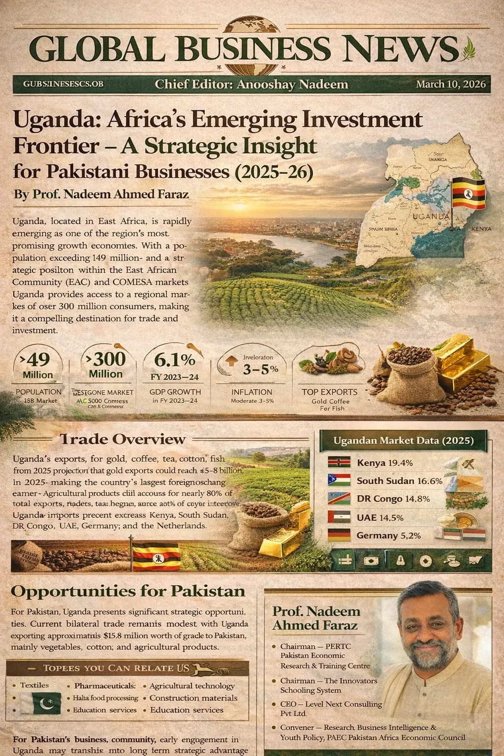 Uganda: Africa’s Emerging Investment Frontier – A Strategic Insight for Pakistani Businesses  